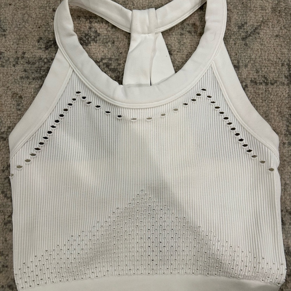 FP Movement by Free People Textured White Top